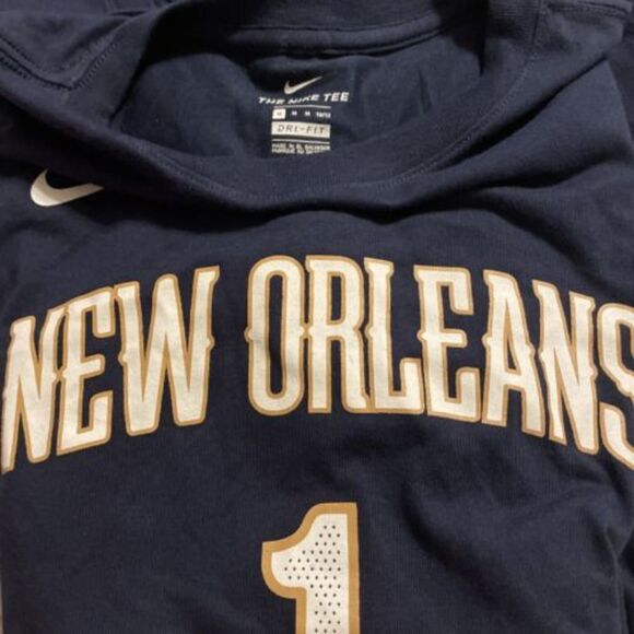 NWT NIKE NEW ORLEANS PELICANS ZION WILLIAMSON YOUTH T-SHIRT SZ MEDIUM OR‎ LARGE - Picture 6 of 7
